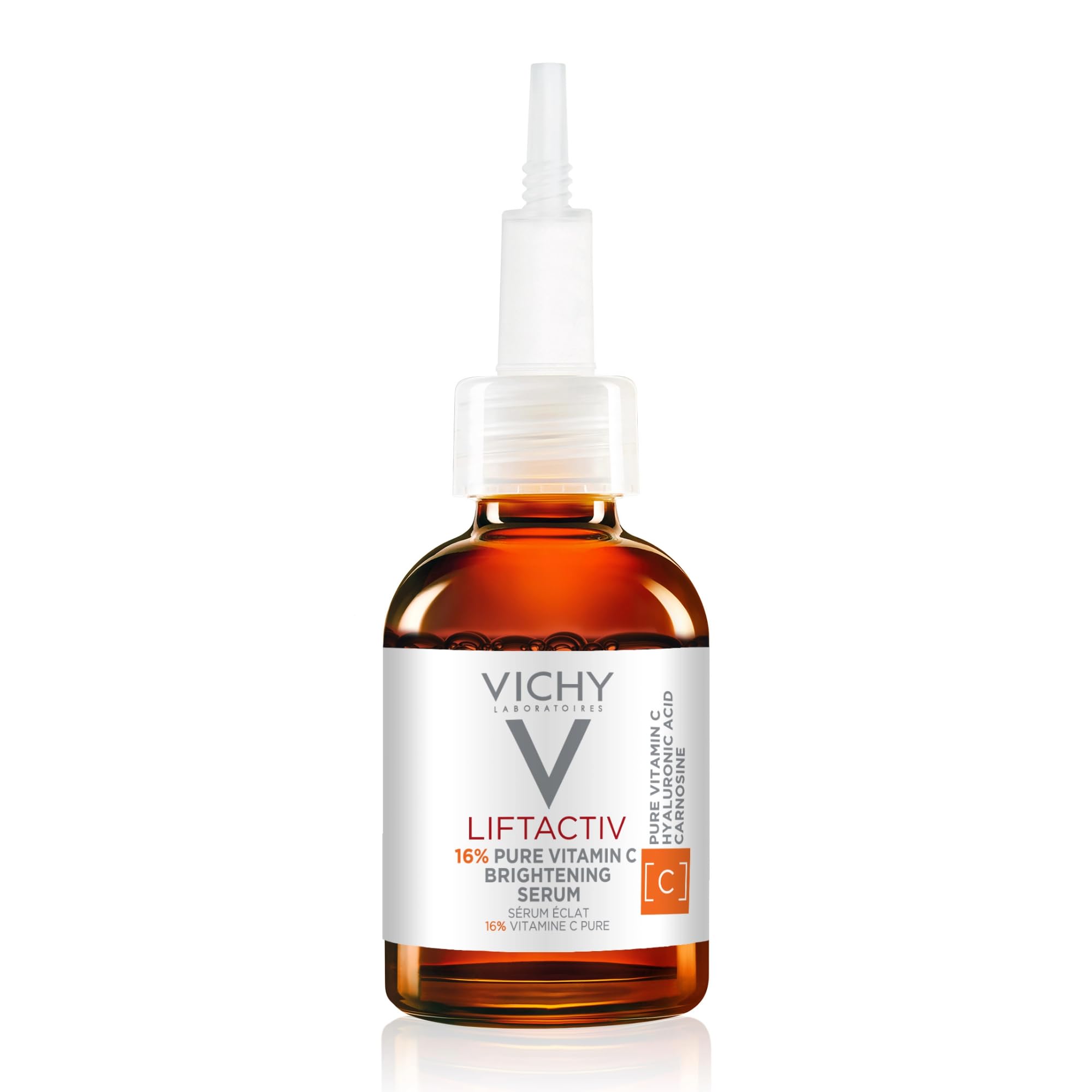 Vichy LiftActiv Vitamin C Serum For Face: Brightening Serum With Pure Vitamin C, Hyaluronic Acid & Vitamin E - Reduces F